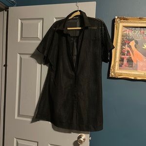 Sheer black SHEIN dress. Size large.